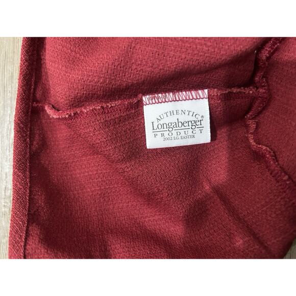 Longaberger 2002 Large Easter Oval Casserole Basket Liner Paprika Red - Picture 3 of 3